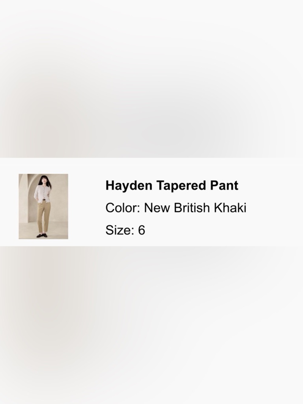 Banana Republic Hayden Pants in Light Khaki - Picture 5 of 5